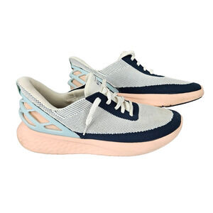 Kizik Athens Bahama Hands Free Shoes W 11.5 Wide M 10 Wide Pink Blue Sneakers